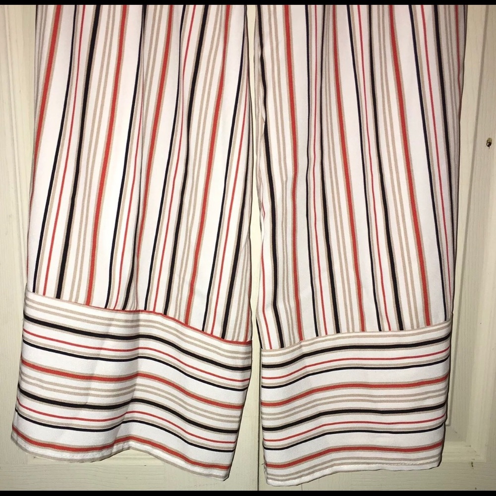 NEW Nimi K Papillon Blanc Striped Ivory Jumpsuit - Picture 7 of 9